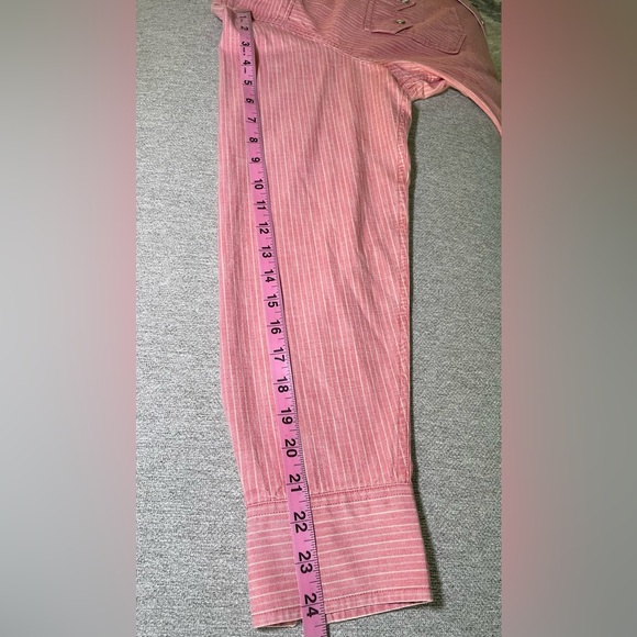 Lucky Brand Pearl Snap Long Sleeve Western Shirt Red Size Large - Picture 10 of 11